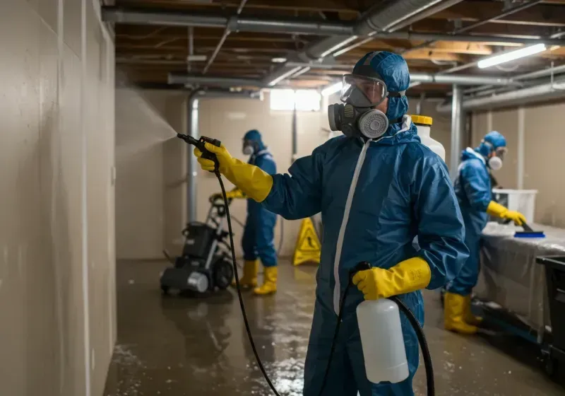 Basement Sanitization and Antimicrobial Treatment process in Faxon, PA